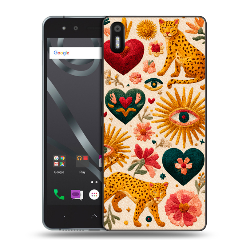 Силиконовый чехол на BQ Aquaris X5 с принтом Модный принт Силиконовый чехол на BQ Aquaris X5 с принтом Модный принт
