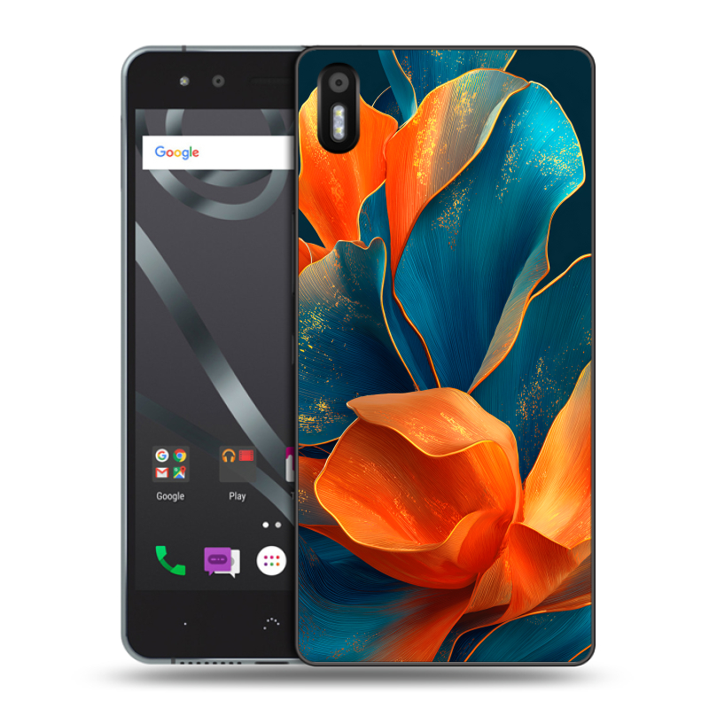 Силиконовый чехол на BQ Aquaris X5 с принтом Цветы Силиконовый чехол на BQ Aquaris X5 с принтом Цветы
