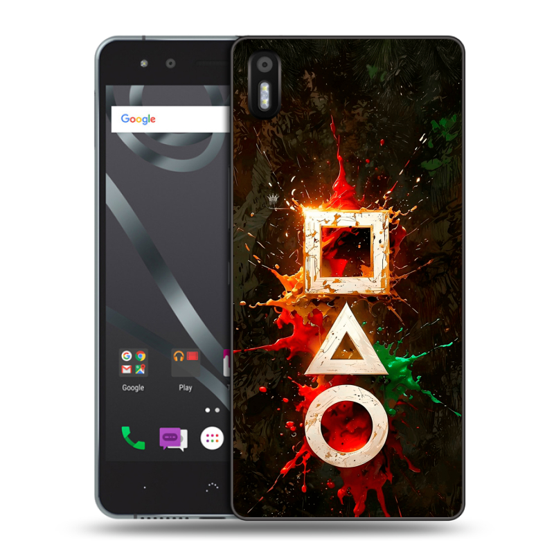 Силиконовый чехол на BQ Aquaris X5 с принтом Squid Game Игра кальмара Силиконовый чехол на BQ Aquaris X5 с принтом Squid Game Игра кальмара