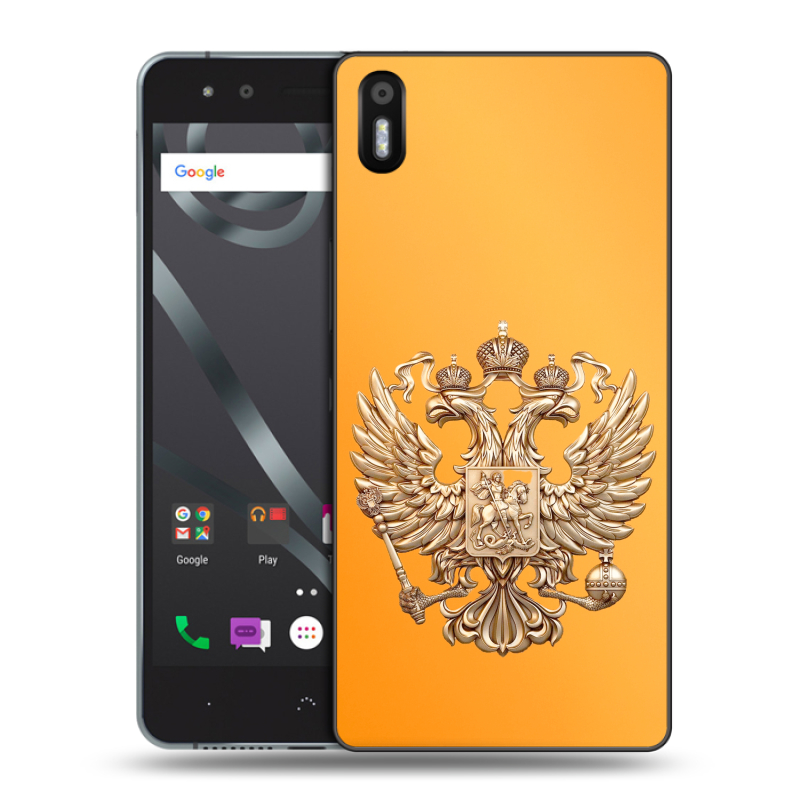 Силиконовый чехол на BQ Aquaris X5 с принтом Герб Флаг России Силиконовый чехол на BQ Aquaris X5 с принтом Герб Флаг России