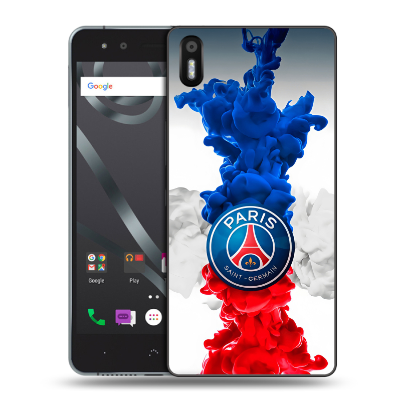 Силиконовый чехол на BQ Aquaris X5 с принтом PSG ПСЖ Силиконовый чехол на BQ Aquaris X5 с принтом PSG ПСЖ