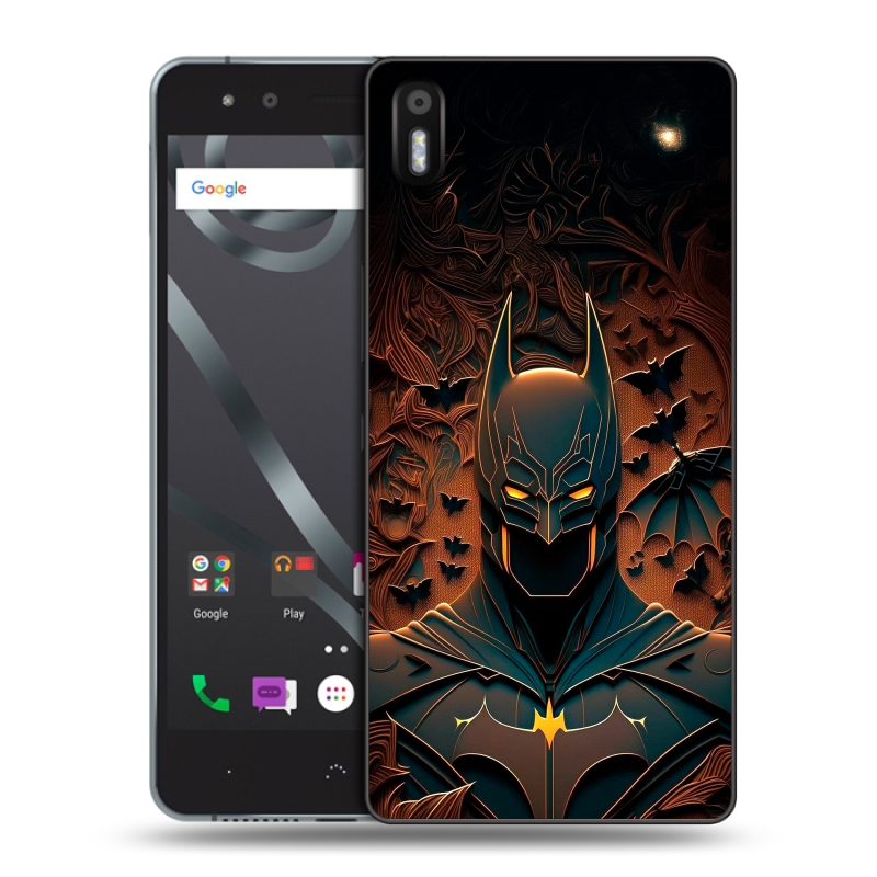 Пластиковый чехол на BQ Aquaris X5 с принтом Batman Бэтмен Пластиковый чехол на BQ Aquaris X5 с принтом Batman Бэтмен