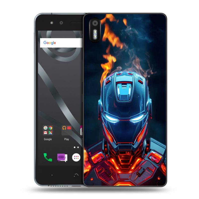 Силиконовый чехол на BQ Aquaris X5 с принтом IronMan Железный человек Силиконовый чехол на BQ Aquaris X5 с принтом IronMan Железный человек