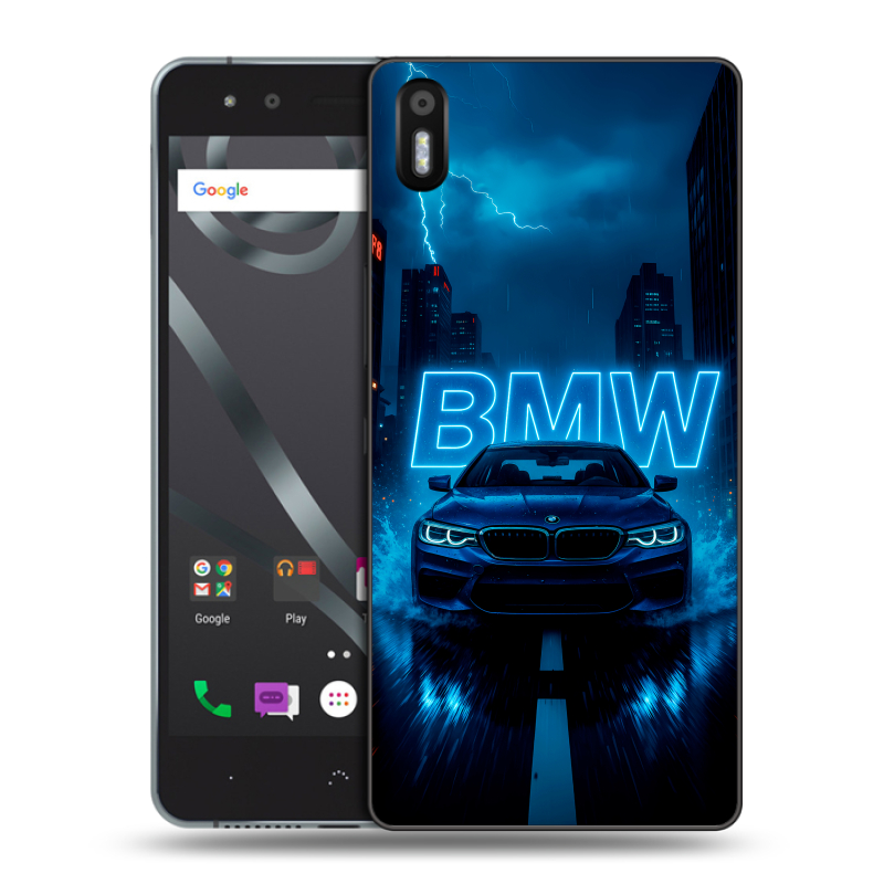 Силиконовый чехол на BQ Aquaris X5 с принтом BMW БМВ Силиконовый чехол на BQ Aquaris X5 с принтом BMW БМВ