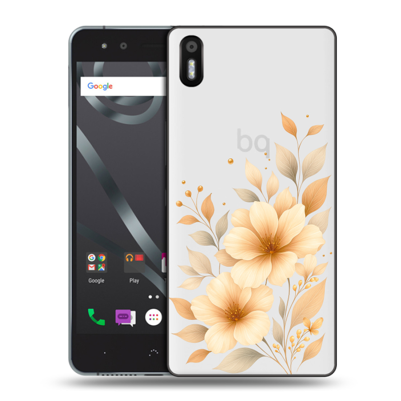Пластиковый чехол на BQ Aquaris X5 с принтом для девушки Пластиковый чехол на BQ Aquaris X5 с принтом для девушки