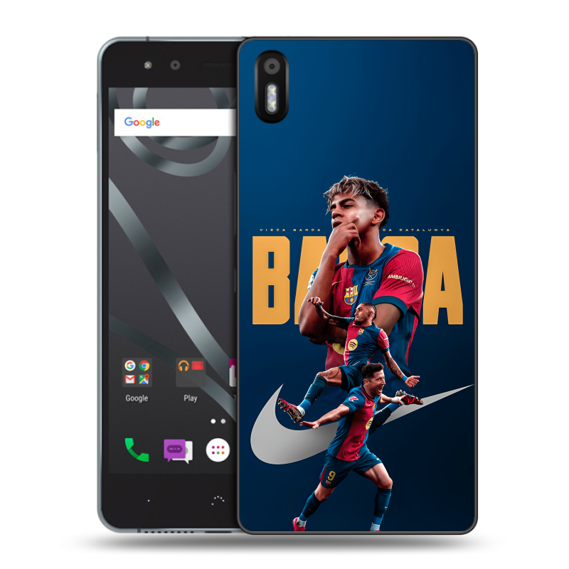 Пластиковый чехол на BQ Aquaris X5 с принтом Барселона Barca Yamal Пластиковый чехол на BQ Aquaris X5 с принтом Барселона Barca Yamal