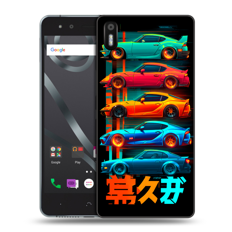 Силиконовый чехол на BQ Aquaris X5 с принтом машины тачки Силиконовый чехол на BQ Aquaris X5 с принтом машины тачки