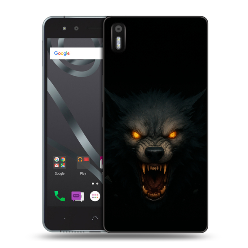 Пластиковый чехол на BQ Aquaris X5 с принтом Волк Пластиковый чехол на BQ Aquaris X5 с принтом Волк