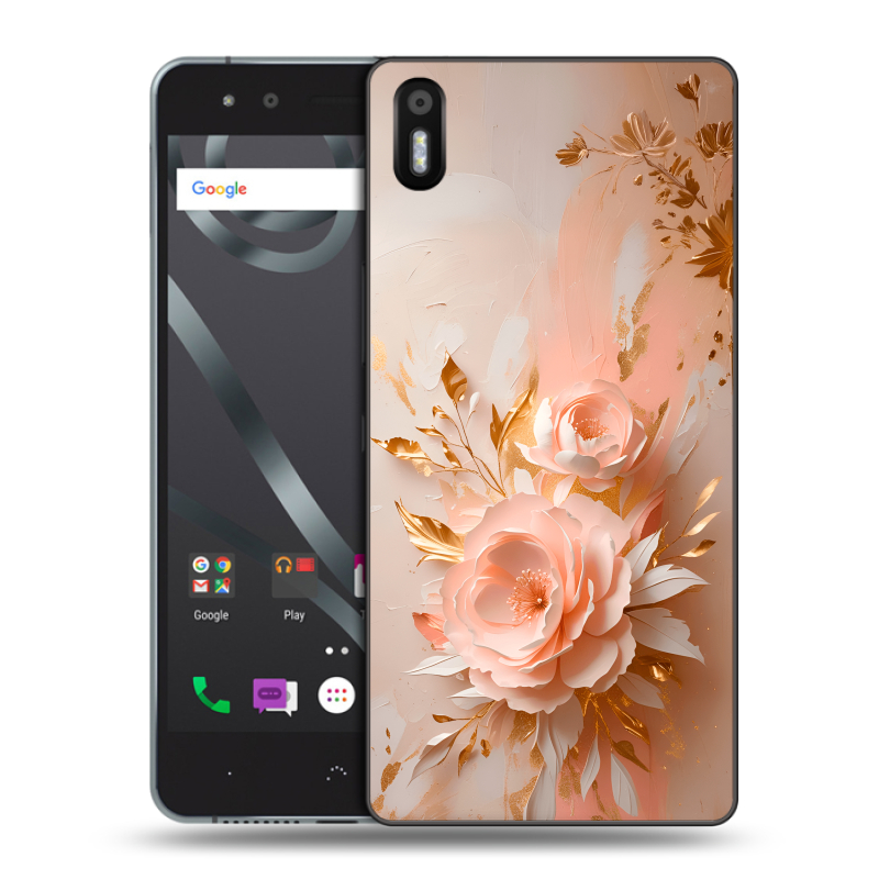 Пластиковый чехол на BQ Aquaris X5 с принтом женский Пластиковый чехол на BQ Aquaris X5 с принтом женский