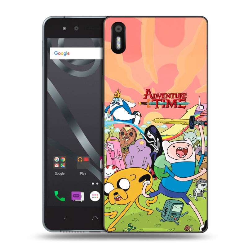 Силиконовый чехол на BQ Aquaris X5 с принтом Adventure time Время приключений Силиконовый чехол на BQ Aquaris X5 с принтом Adventure time Время приключений