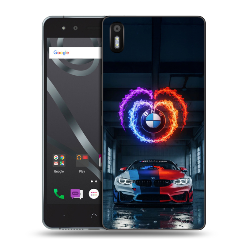 Силиконовый чехол на BQ Aquaris X5 с принтом BMW БМВ Силиконовый чехол на BQ Aquaris X5 с принтом BMW БМВ