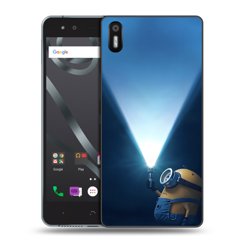 Пластиковый чехол на BQ Aquaris X5 с принтом Миньоны Пластиковый чехол на BQ Aquaris X5 с принтом Миньоны