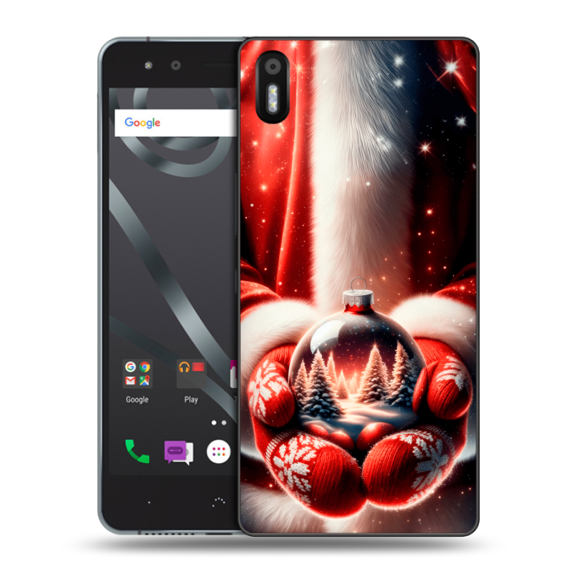 Пластиковый чехол на BQ Aquaris X5 с принтом Новый год Пластиковый чехол на BQ Aquaris X5 с принтом Новый год