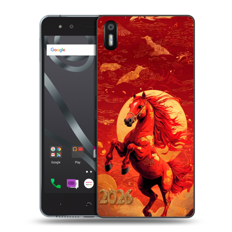 Силиконовый чехол на BQ Aquaris X5 с принтом Новый год Силиконовый чехол на BQ Aquaris X5 с принтом Новый год