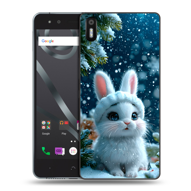 Силиконовый чехол на BQ Aquaris X5 с принтом Новый год Силиконовый чехол на BQ Aquaris X5 с принтом Новый год