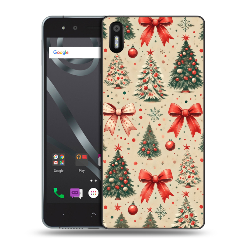 Пластиковый чехол на BQ Aquaris X5 с принтом Новый год Пластиковый чехол на BQ Aquaris X5 с принтом Новый год