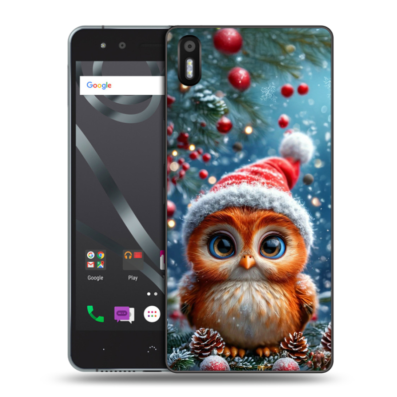 Пластиковый чехол на BQ Aquaris X5 с принтом Новый год Пластиковый чехол на BQ Aquaris X5 с принтом Новый год