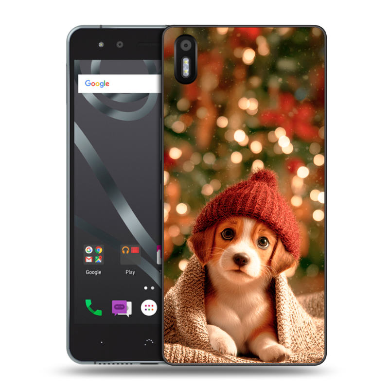 Пластиковый чехол на BQ Aquaris X5 с принтом Новый год Пластиковый чехол на BQ Aquaris X5 с принтом Новый год