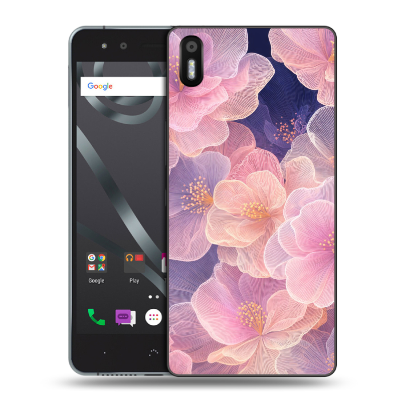 Пластиковый чехол на BQ Aquaris X5 с принтом женский Пластиковый чехол на BQ Aquaris X5 с принтом женский