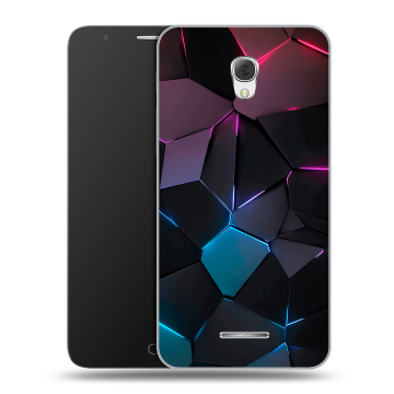 Пластиковый чехол на Alcatel Pop 4 Plus с принтом Геометрия неона Пластиковый чехол на Alcatel Pop 4 Plus с принтом Геометрия неона