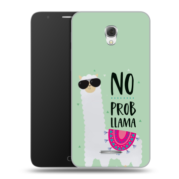 Пластиковый чехол на Alcatel Pop 4 Plus с принтом Лама Пластиковый чехол на Alcatel Pop 4 Plus с принтом Лама