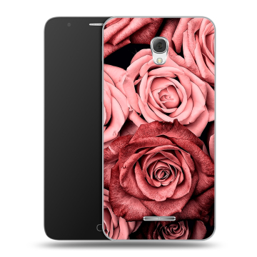 Пластиковый чехол на Alcatel Pop 4 Plus с принтом Цветы розы Пластиковый чехол на Alcatel Pop 4 Plus с принтом Цветы розы
