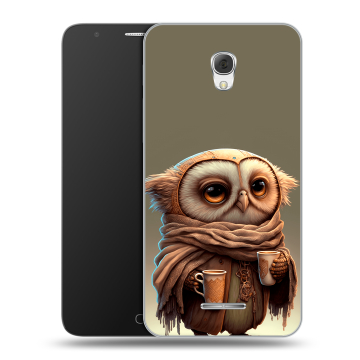 Пластиковый чехол на Alcatel Pop 4 Plus с принтом Сова Пластиковый чехол на Alcatel Pop 4 Plus с принтом Сова