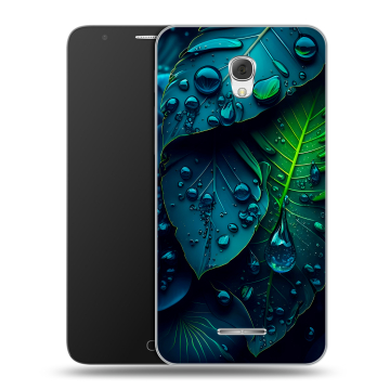 Пластиковый чехол на Alcatel Pop 4 Plus с принтом Листья Пластиковый чехол на Alcatel Pop 4 Plus с принтом Листья