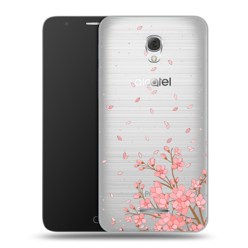 Пластиковый чехол на Alcatel Pop 4 Plus с принтом Ветка сакуры Пластиковый чехол на Alcatel Pop 4 Plus с принтом Ветка сакуры