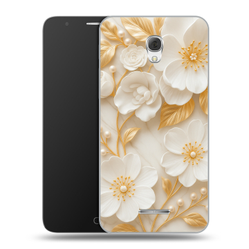 Пластиковый чехол на Alcatel Pop 4 Plus с принтом Цветы Пластиковый чехол на Alcatel Pop 4 Plus с принтом Цветы
