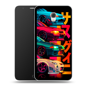 Пластиковый чехол на Alcatel Pop 4 Plus с принтом Гоночные машины Пластиковый чехол на Alcatel Pop 4 Plus с принтом Гоночные машины