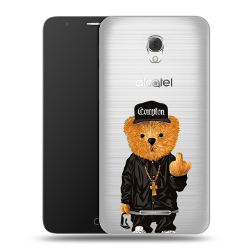 Пластиковый чехол на Alcatel Pop 4 Plus с принтом Мишка Пластиковый чехол на Alcatel Pop 4 Plus с принтом Мишка