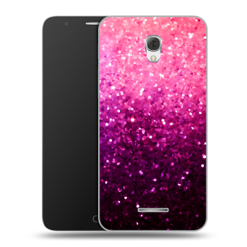 Пластиковый чехол на Alcatel Pop 4 Plus с принтом Блестки