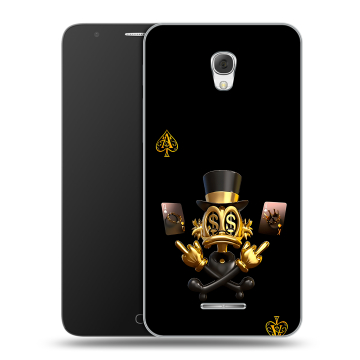 Пластиковый чехол на Alcatel Pop 4 Plus с принтом Золотой скрудж макдак Пластиковый чехол на Alcatel Pop 4 Plus с принтом Золотой скрудж макдак