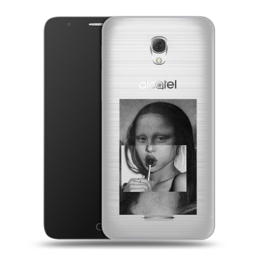 Пластиковый чехол на Alcatel Pop 4 Plus с принтом Мона Лиза Пластиковый чехол на Alcatel Pop 4 Plus с принтом Мона Лиза