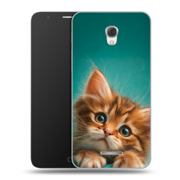 Пластиковый чехол на Alcatel Pop 4 Plus с принтом котенок Пластиковый чехол на Alcatel Pop 4 Plus с принтом котенок