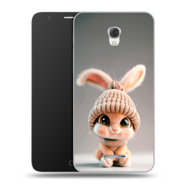 Пластиковый чехол на Alcatel Pop 4 Plus с принтом Кролик