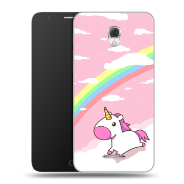 Пластиковый чехол на Alcatel Pop 4 Plus с принтом Единорог