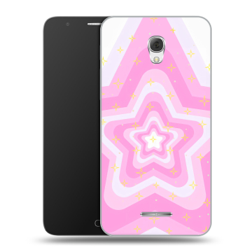Пластиковый чехол на Alcatel Pop 4 Plus с принтом Сердечки