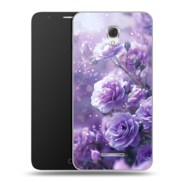 Пластиковый чехол на Alcatel Pop 4 Plus с принтом Розы цветы