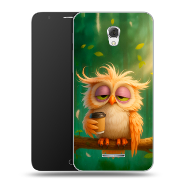 Пластиковый чехол на Alcatel Pop 4 Plus с принтом сова