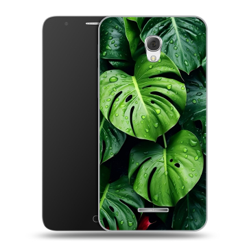 Пластиковый чехол на Alcatel Pop 4 Plus с принтом Листья Пластиковый чехол на Alcatel Pop 4 Plus с принтом Листья