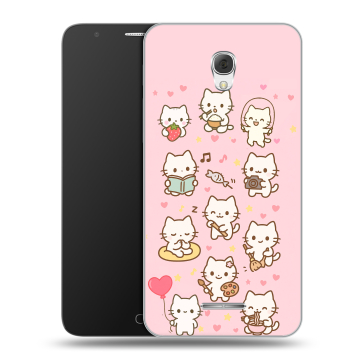 Пластиковый чехол на Alcatel Pop 4 Plus с принтом Hello Kitty Хелоу Кити Пластиковый чехол на Alcatel Pop 4 Plus с принтом Hello Kitty Хелоу Кити