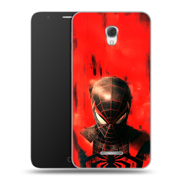 Пластиковый чехол на Alcatel Pop 4 Plus с принтом человек паук spiderman Пластиковый чехол на Alcatel Pop 4 Plus с принтом человек паук spiderman