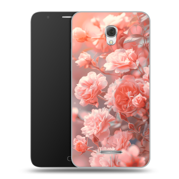 Пластиковый чехол на Alcatel Pop 4 Plus с принтом Розы цветы Пластиковый чехол на Alcatel Pop 4 Plus с принтом Розы цветы