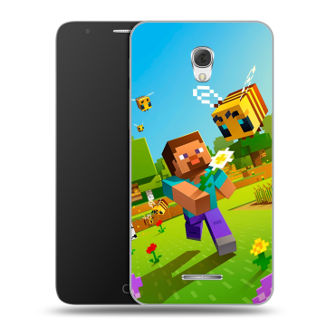 Пластиковый чехол на Alcatel Pop 4 Plus с принтом Майнкрафт Minecraft Пластиковый чехол на Alcatel Pop 4 Plus с принтом Майнкрафт Minecraft