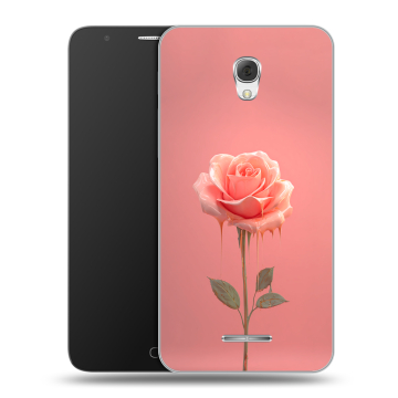 Пластиковый чехол на Alcatel Pop 4 Plus с принтом Розовая роза Пластиковый чехол на Alcatel Pop 4 Plus с принтом Розовая роза