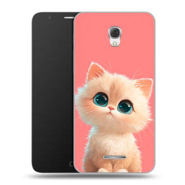 Пластиковый чехол на Alcatel Pop 4 Plus с принтом Розовый котенок Пластиковый чехол на Alcatel Pop 4 Plus с принтом Розовый котенок