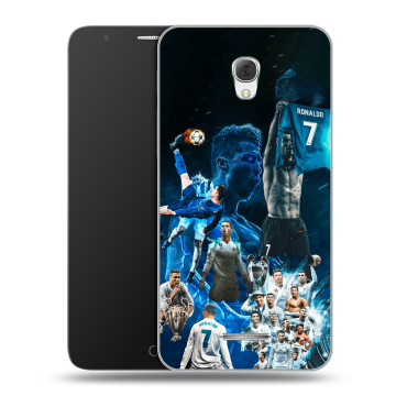 Пластиковый чехол на Alcatel Pop 4 Plus с принтом Реал Роналдо