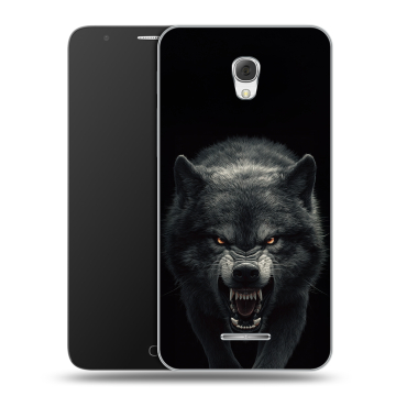 Пластиковый чехол на Alcatel Pop 4 Plus с принтом Волк Пластиковый чехол на Alcatel Pop 4 Plus с принтом Волк